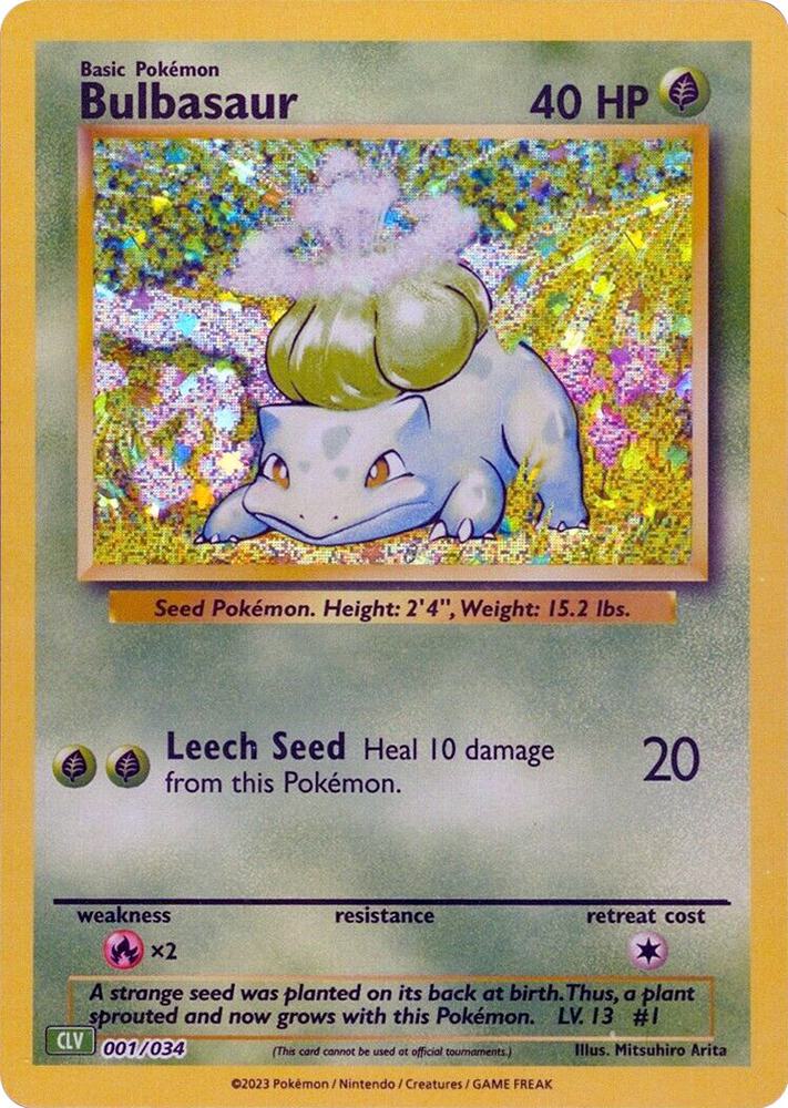 Bulbasaur [Trading Card Game Classic] 001/034