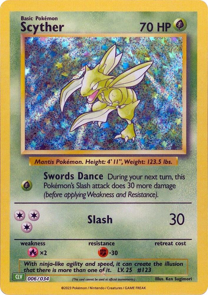 Scyther [Trading Card Game Classic] 006/034