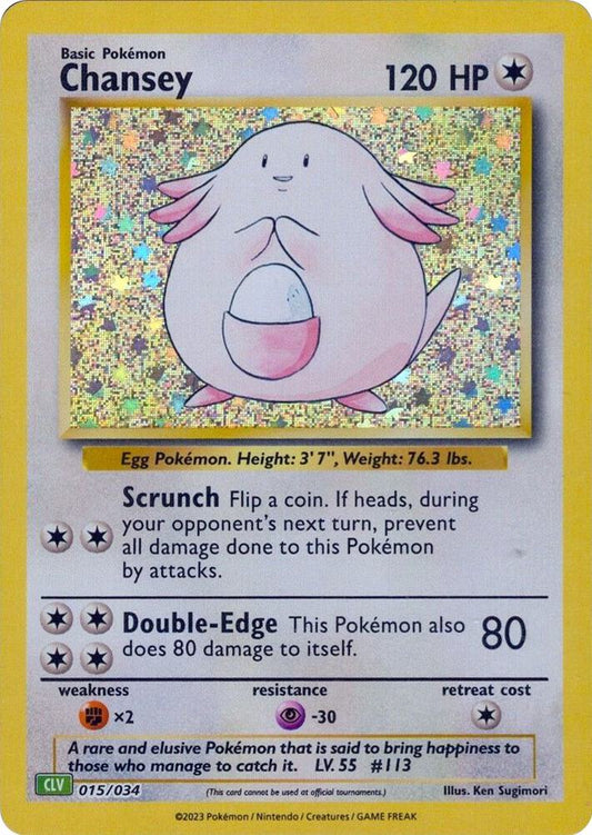 Chansey [Trading Card Game Classic] 015/034