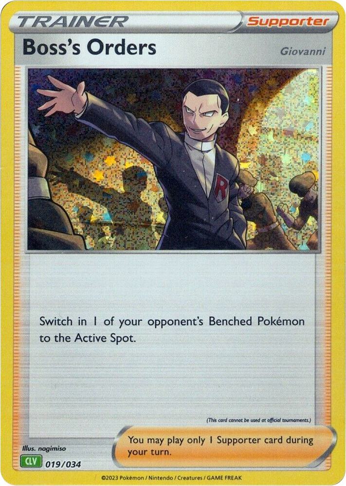 Boss's Orders (CLV) [Trading Card Game Classic] 019/034