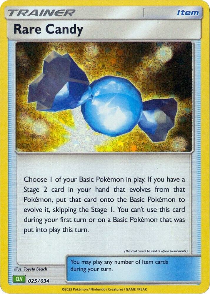 Rare Candy (CLV) [Trading Card Game Classic] 025/034