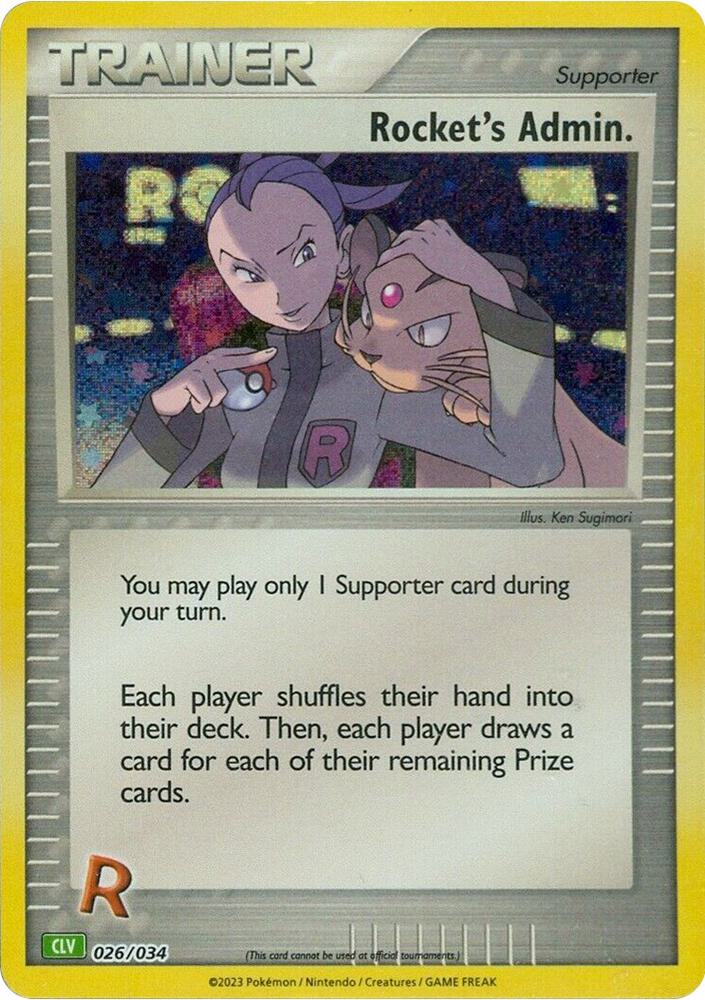 Rocket's Admin. (CLV) [Trading Card Game Classic] 026/034