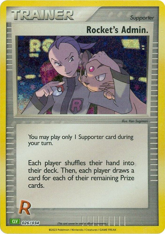 Rocket's Admin. (CLV) [Trading Card Game Classic] 026/034