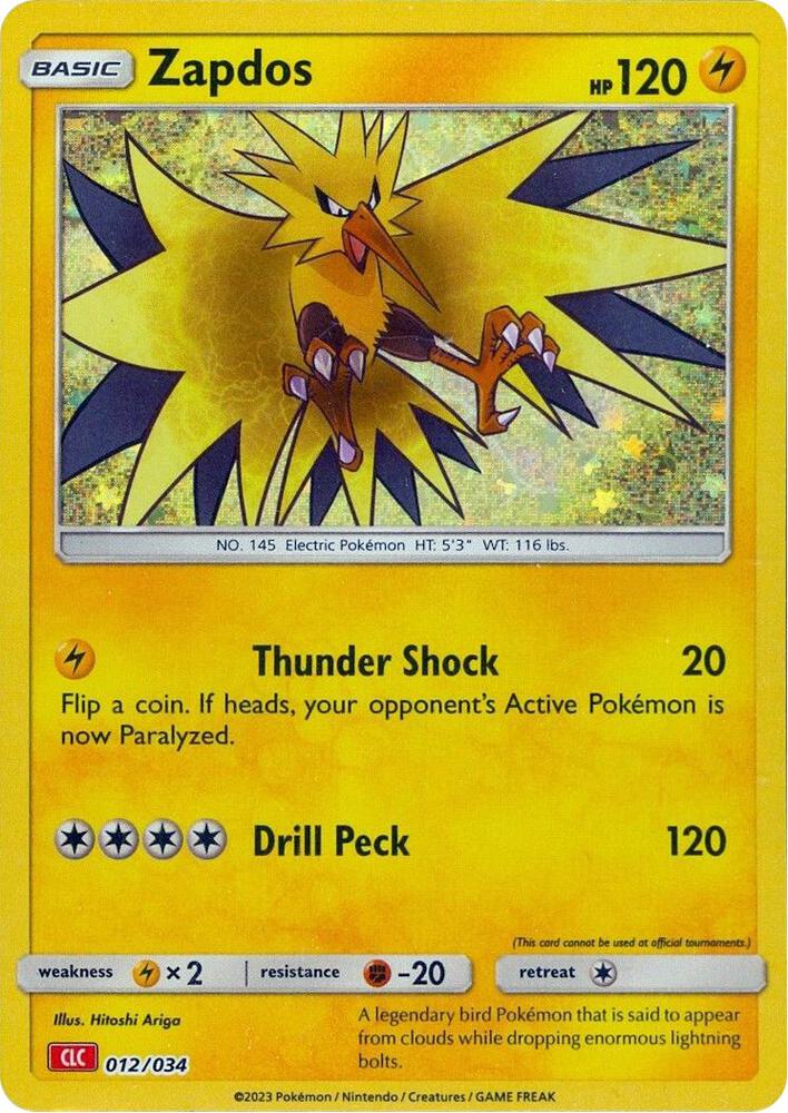 Zapdos [Trading Card Game Classic] 012/034