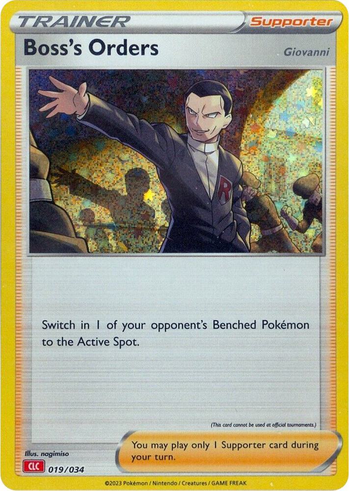 Boss's Orders (CLC) [Trading Card Game Classic] 019/034