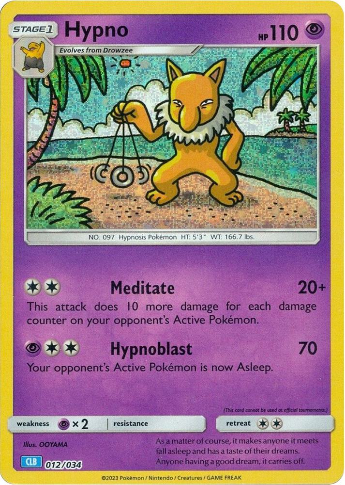 Hypno [Trading Card Game Classic] 012/034