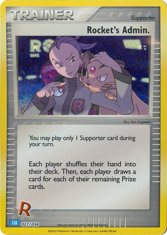 Rocket's Admin. (CLB) [Trading Card Game Classic] 027/034