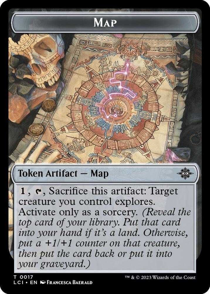 Map // Vampire Demon Double-Sided Token [The Lost Caverns of Ixalan] 17 // 15