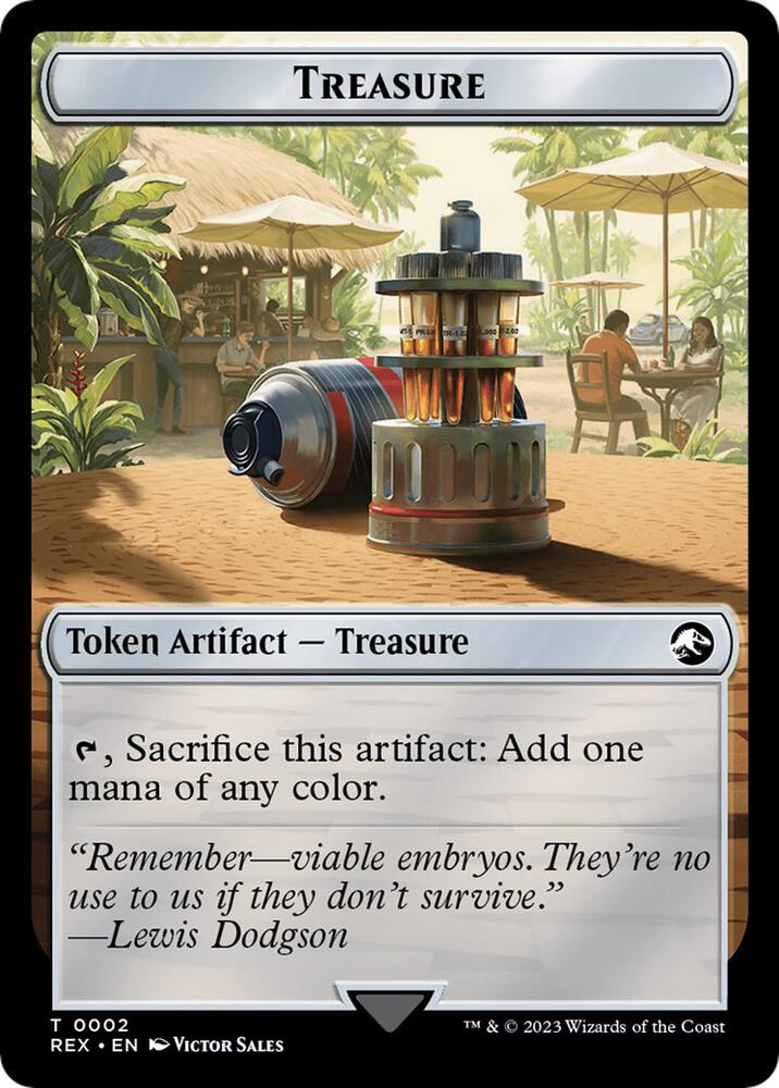 Treasure (0002) // Vampire Demon Double-Sided Token [Universes Beyond: Jurassic World Collection] 2 // 15