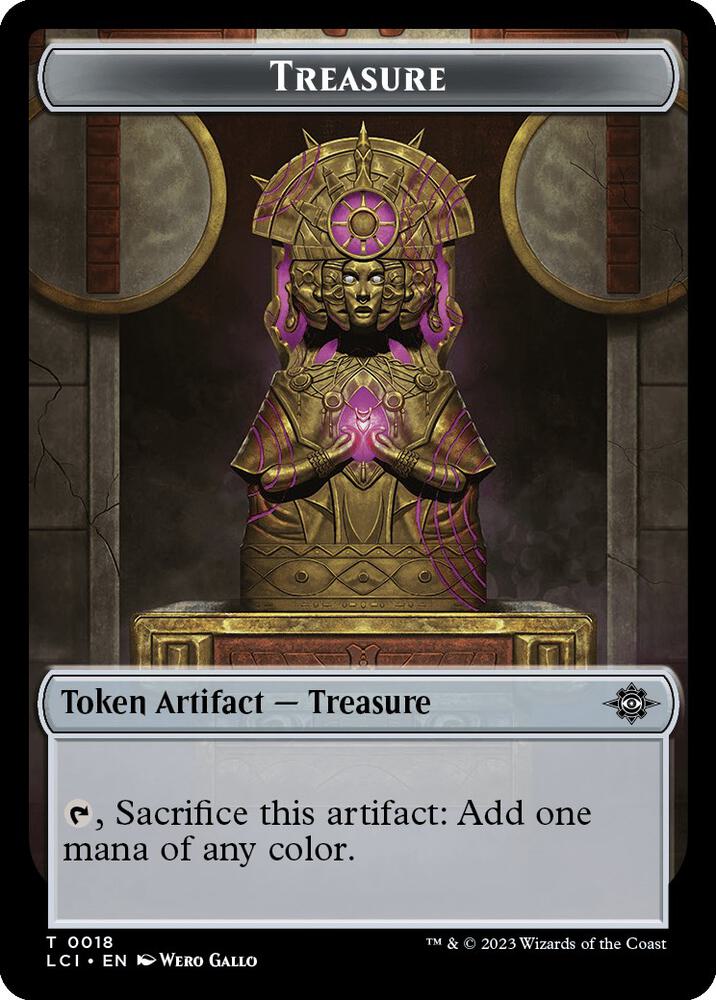 Treasure (0018) // Gnome Soldier Double-Sided Token [The Lost Caverns of Ixalan] 18 // 3