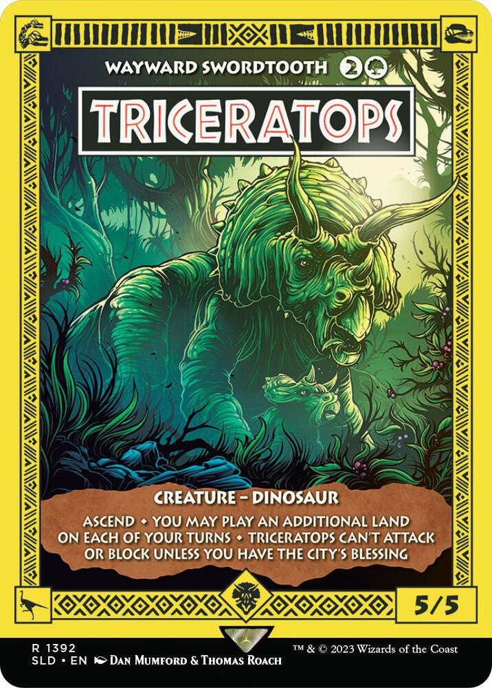 Triceratops - Wayward Swordtooth [Secret Lair Drop Series] 1392