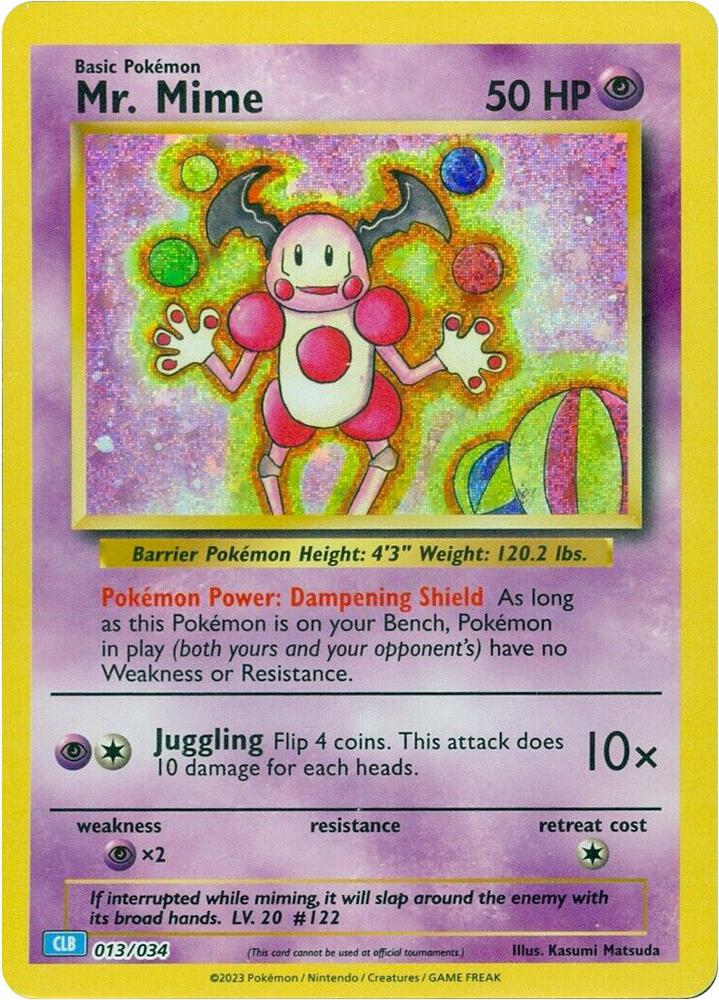 Mr. Mime [Trading Card Game Classic] 013/034