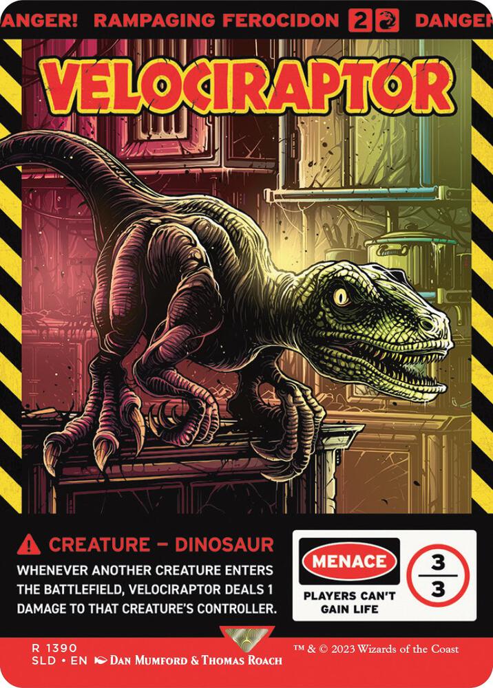 Velociraptor - Rampaging Ferocidon [Secret Lair Drop Series] 1390