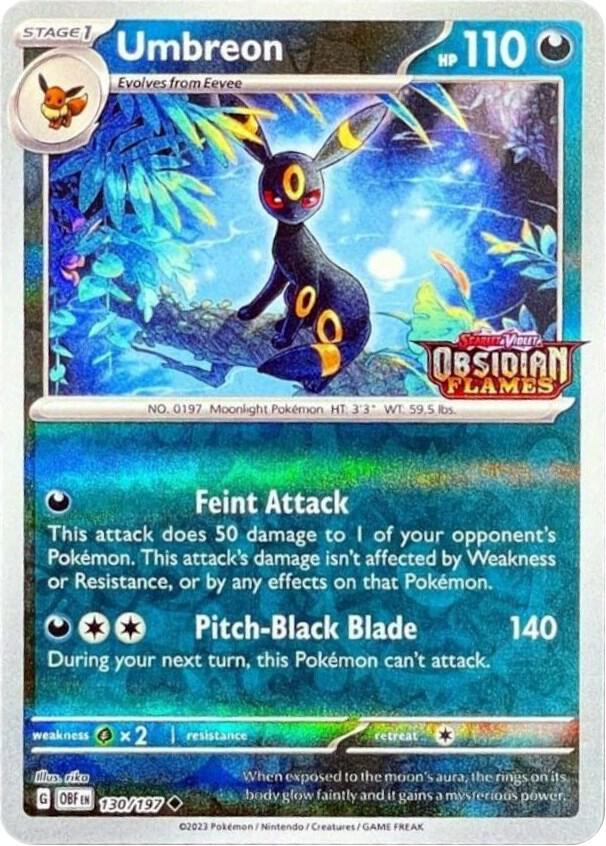 Umbreon (Obsidian Flames Stamped) [Miscellaneous Cards & Products] 130/197