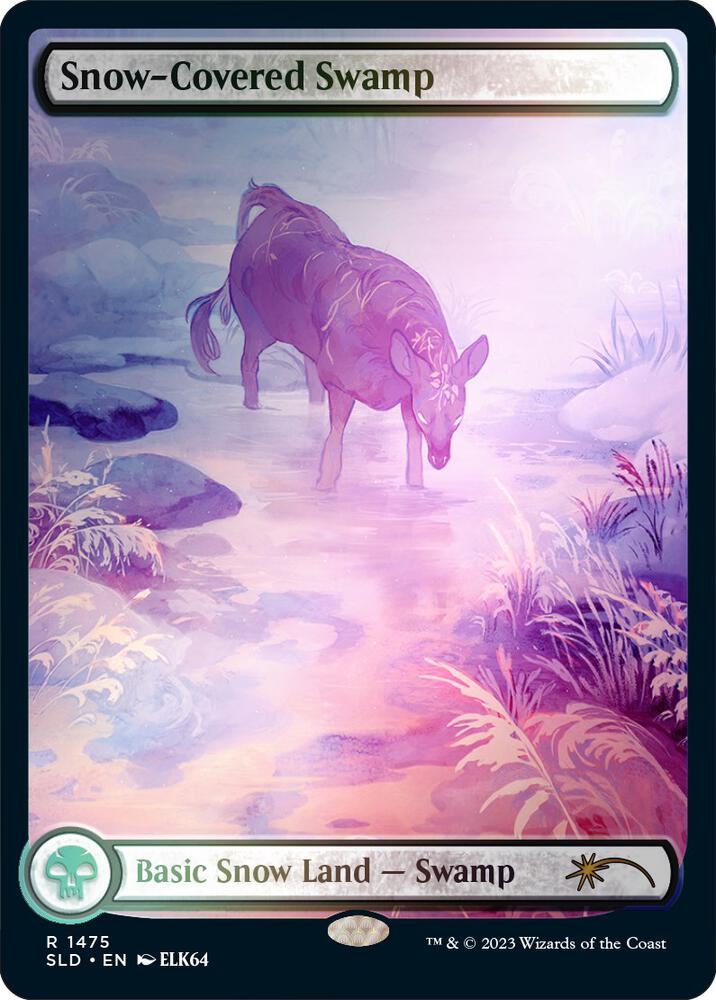 Snow-Covered Swamp (1475) (Rainbow Foil) [Secret Lair Drop Series] 1475