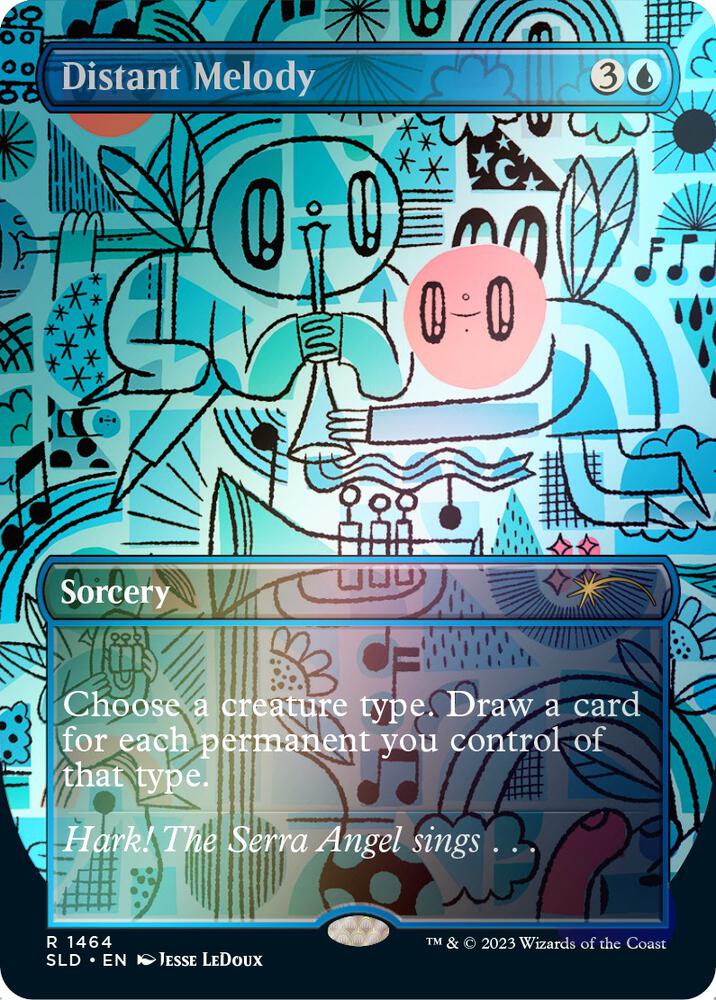 Distant Melody (1464) (Rainbow Foil) [Secret Lair Drop Series] 1464