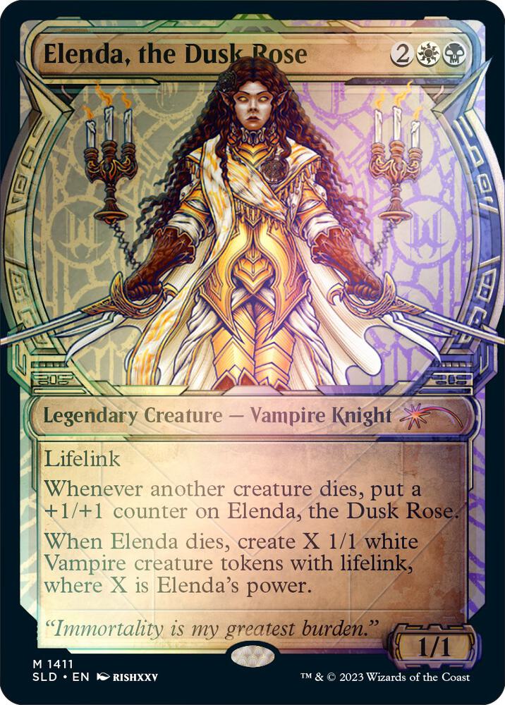Elenda, the Dusk Rose (Rainbow Foil) [Secret Lair Drop Series] 1411