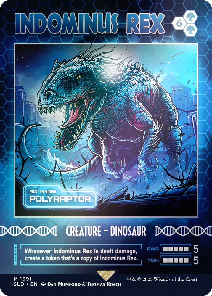 Indominus Rex - Polyraptor (Rainbow Foil) [Secret Lair Drop Series] 1391