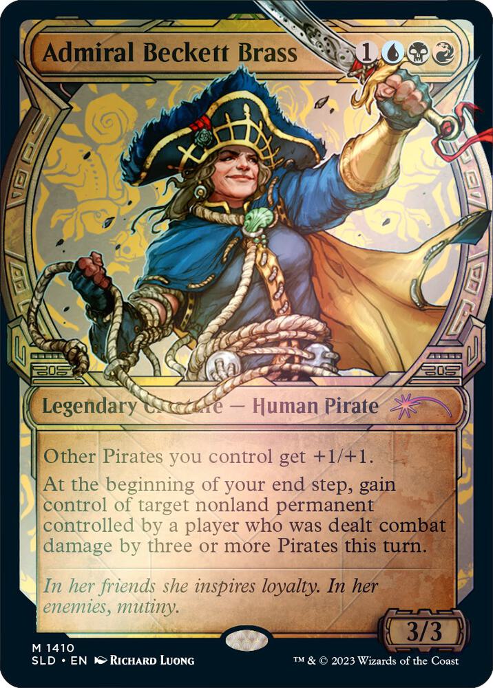 Admiral Beckett Brass (Rainbow Foil) [Secret Lair Drop Series] 1410