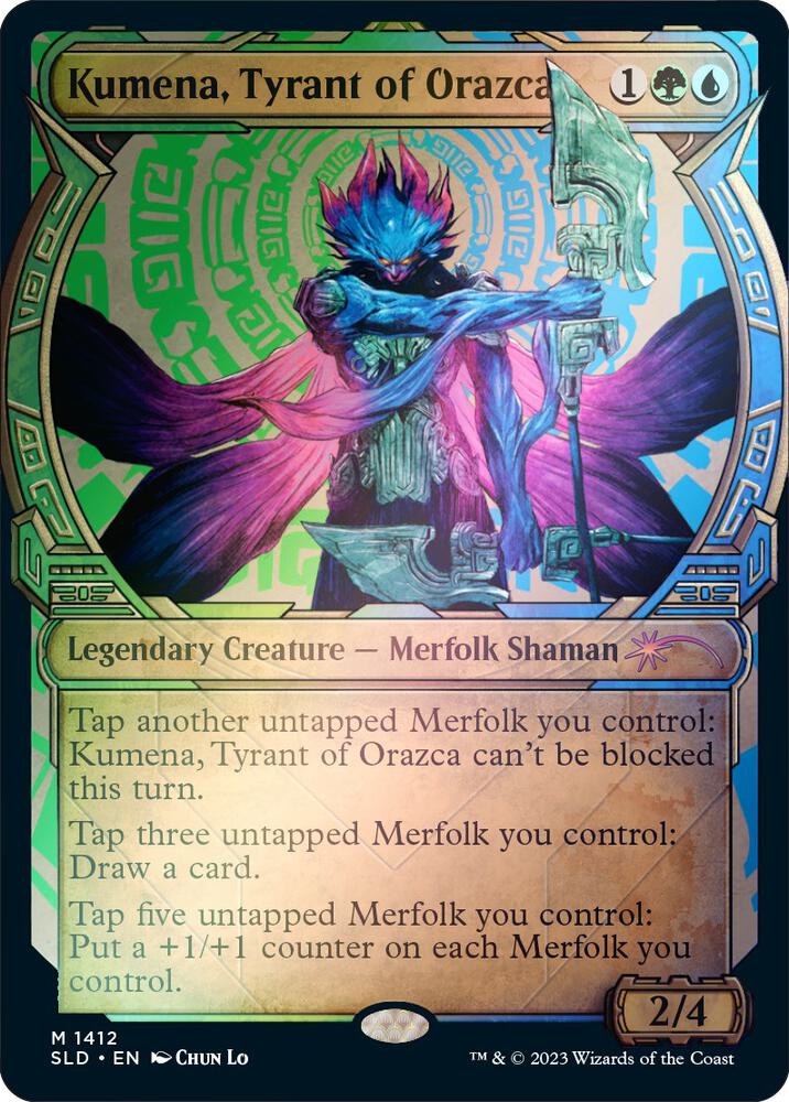 Kumena, Tyrant of Orazca (Rainbow Foil) [Secret Lair Drop Series] 1412