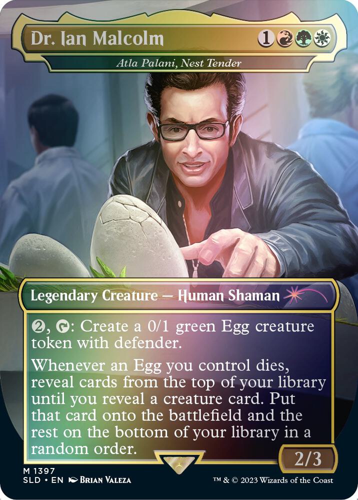 Dr. Ian Malcolm - Atla Palani, Nest Tender (Rainbow Foil) [Secret Lair Drop Series] 1397