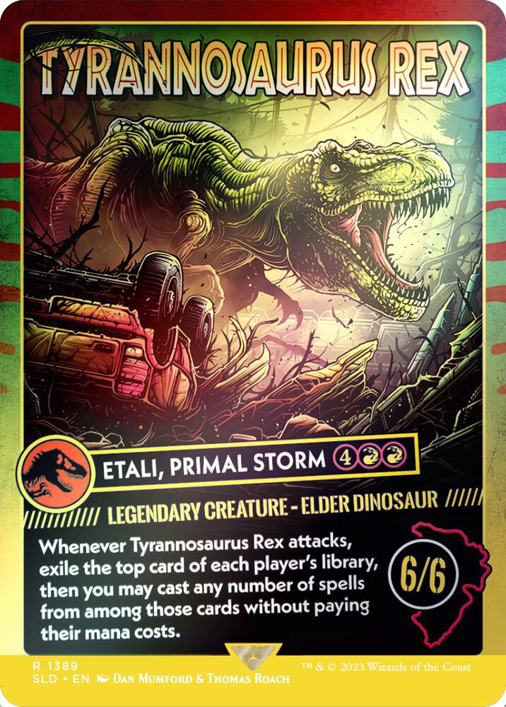 Tyrannosaurus Rex - Etali, Primal Storm (Rainbow Foil) [Secret Lair Drop Series] 1389
