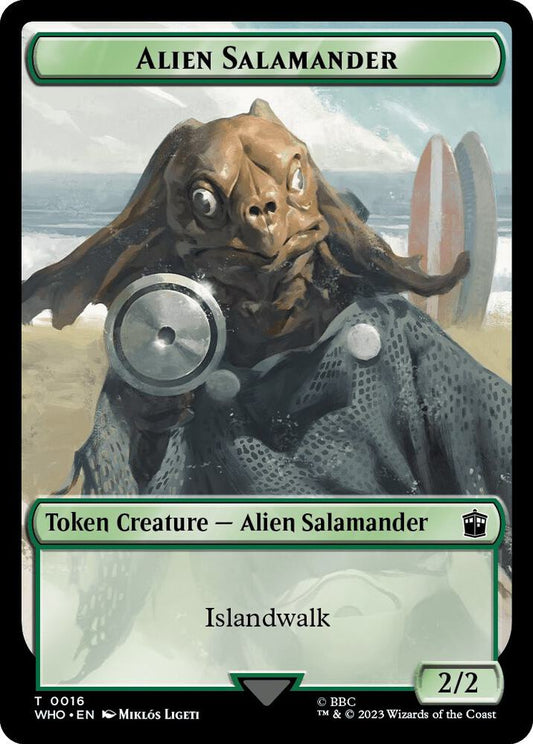 Alien Salamander // Mutant Double-Sided Token [Universes Beyond: Doctor Who] 16 // 18