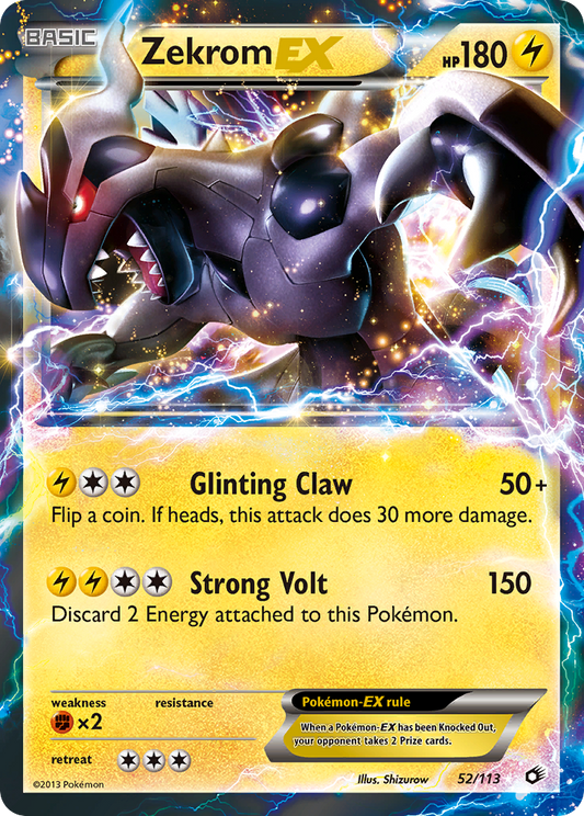 Zekrom-EX - 52/113 Legendary Treasures