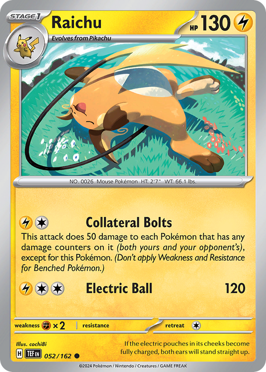 Raichu - 52/162 Temporal Forces