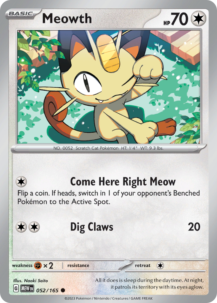 Meowth - 52/165 151