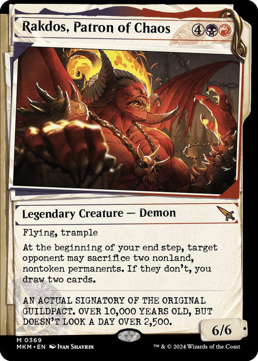 Rakdos, Patron of Chaos (Showcase) (0369) [Murders at Karlov Manor] 369