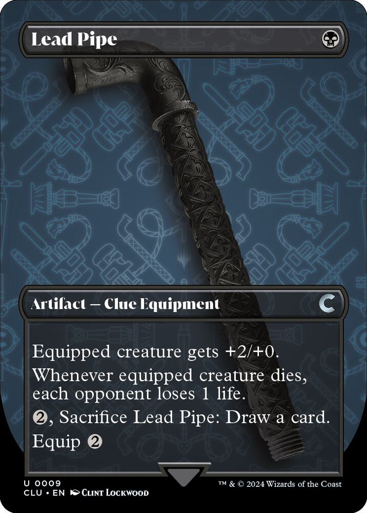 Lead Pipe (Borderless) [Ravnica: Clue Edition] 9
