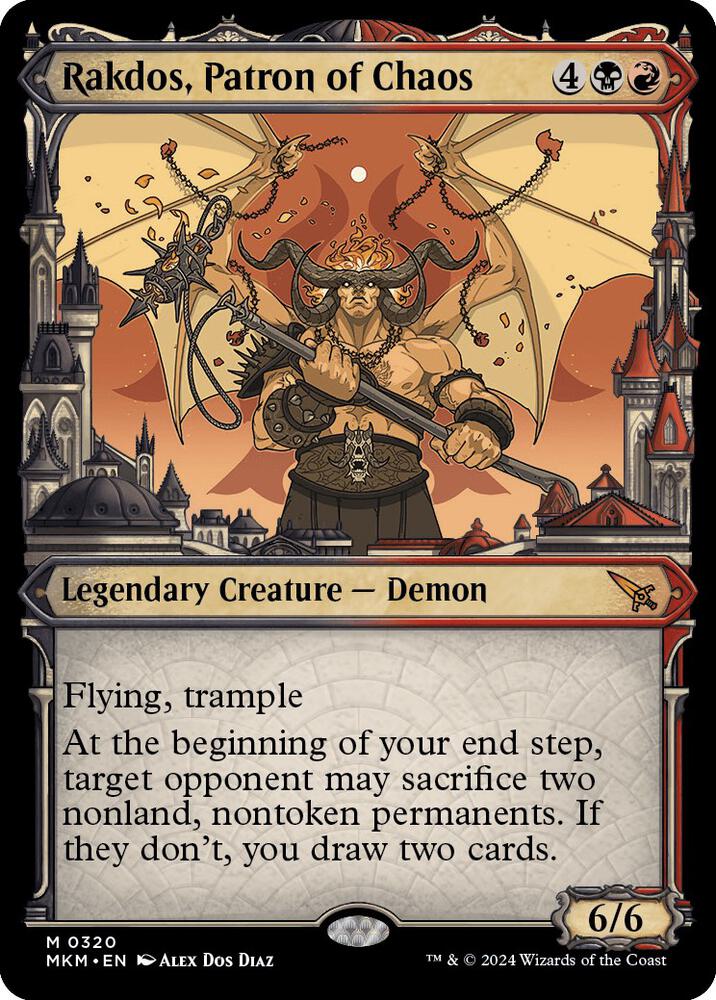 Rakdos, Patron of Chaos (Showcase) (0320) [Murders at Karlov Manor] 320