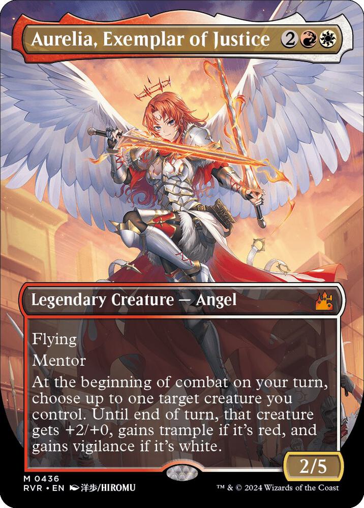 Aurelia, Exemplar of Justice (Anime Borderless) [Ravnica Remastered] 436