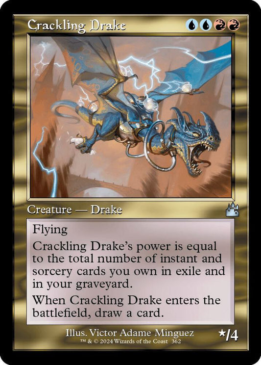 Crackling Drake (Retro Frame) [Ravnica Remastered] 362