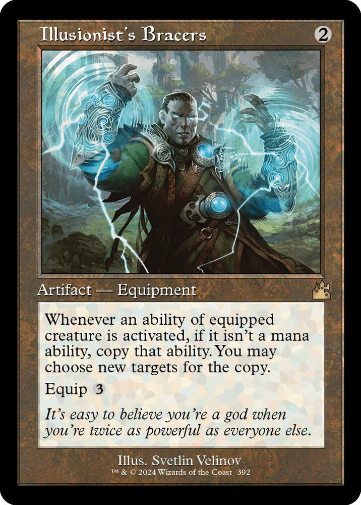 Illusionist's Bracers (Retro Frame) [Ravnica Remastered] 392