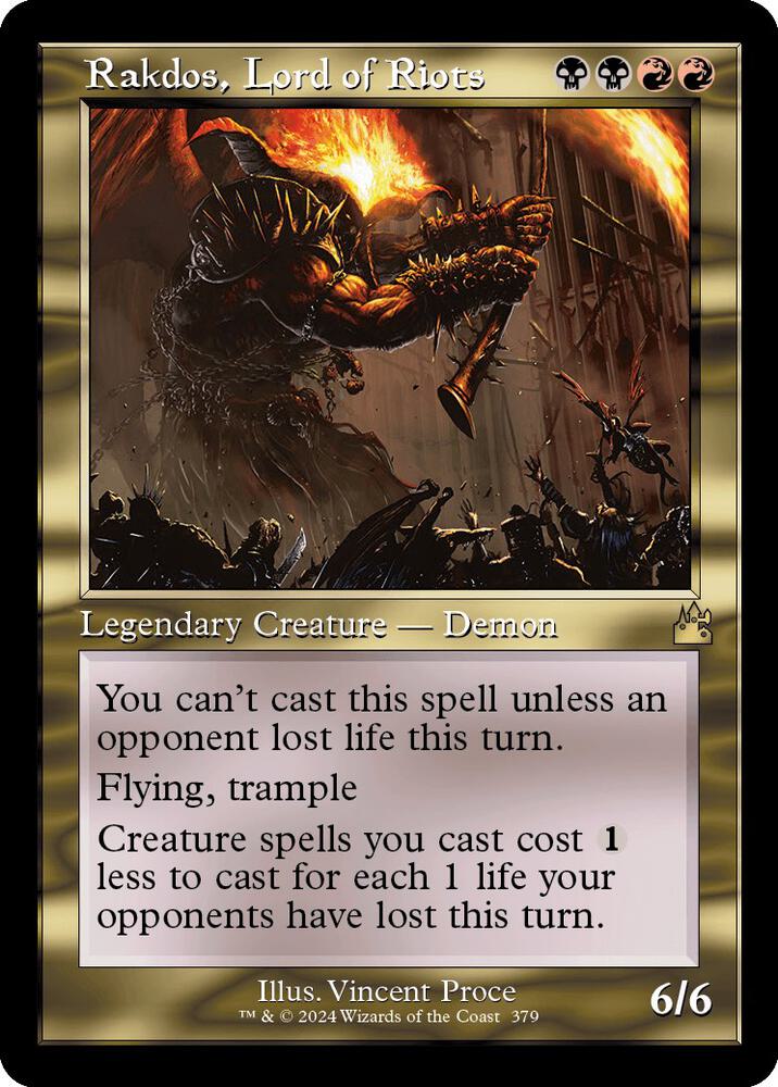 Rakdos, Lord of Riots (Retro Frame) [Ravnica Remastered] 379