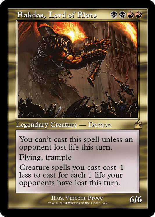 Rakdos, Lord of Riots (Retro Frame) [Ravnica Remastered] 379