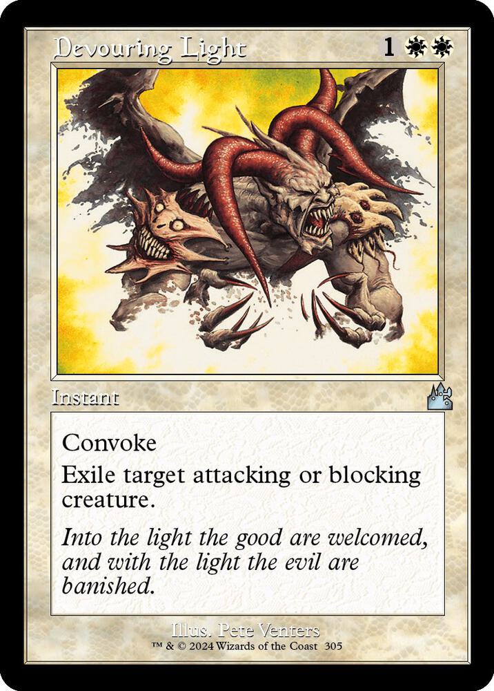 Devouring Light (Retro Frame) [Ravnica Remastered] 305