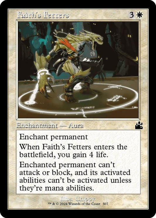 Faith's Fetters (Retro Frame) [Ravnica Remastered] 307