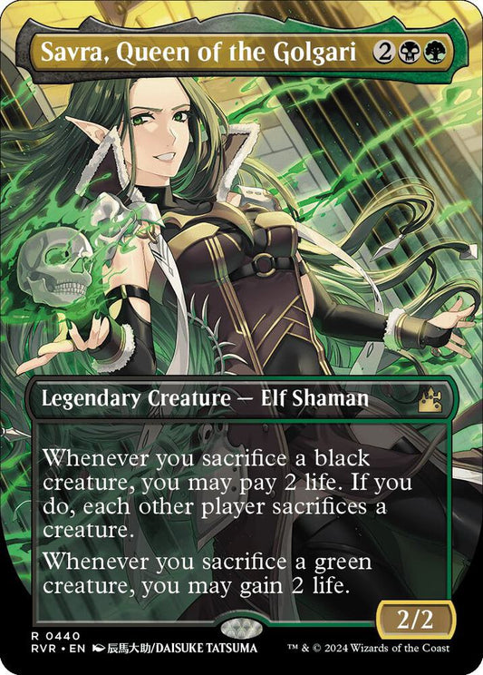 Savra, Queen of the Golgari (Anime Borderless) [Ravnica Remastered] 440