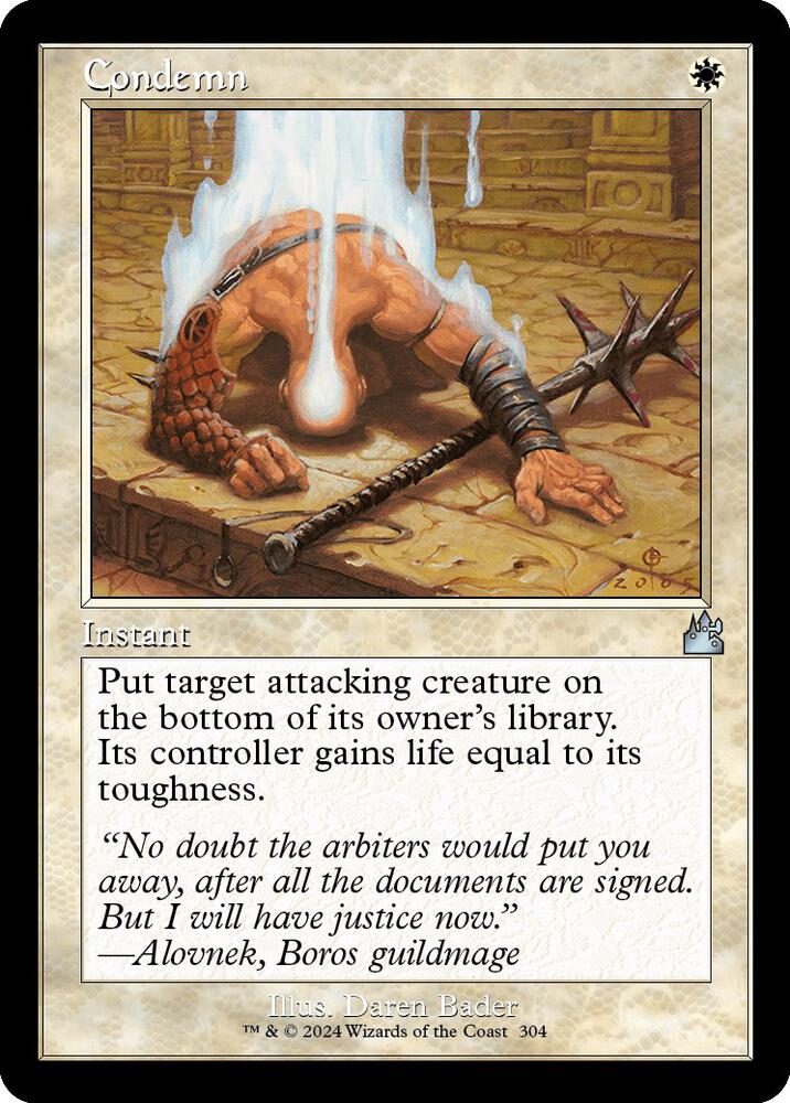 Condemn (Retro Frame) [Ravnica Remastered] 304