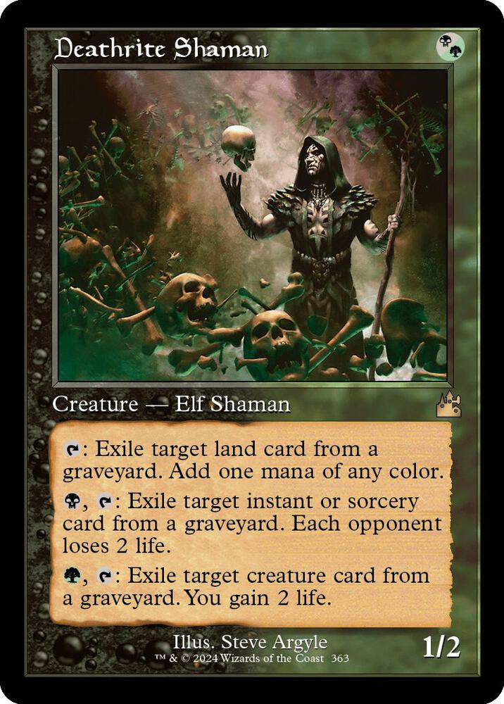 Deathrite Shaman (Retro Frame) [Ravnica Remastered] 363