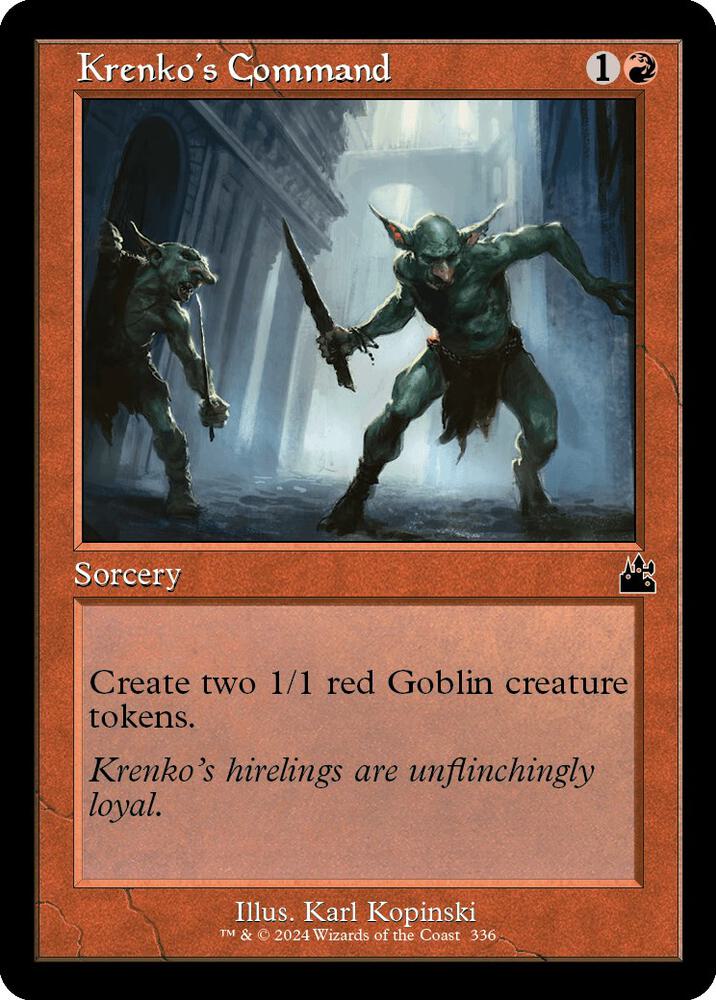 Krenko's Command (Retro Frame) [Ravnica Remastered] 336