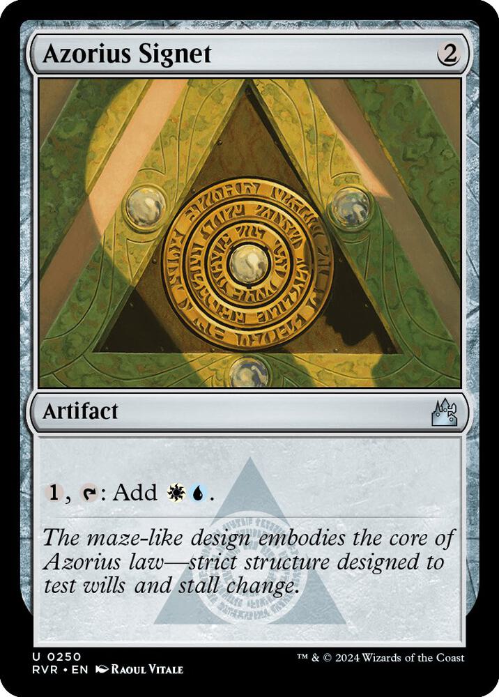 Azorius Signet [Ravnica Remastered] 250