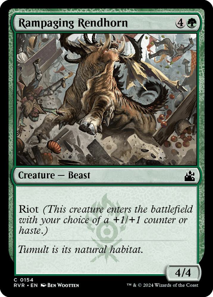 Rampaging Rendhorn [Ravnica Remastered] 154