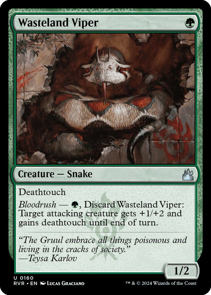 Wasteland Viper [Ravnica Remastered] 160