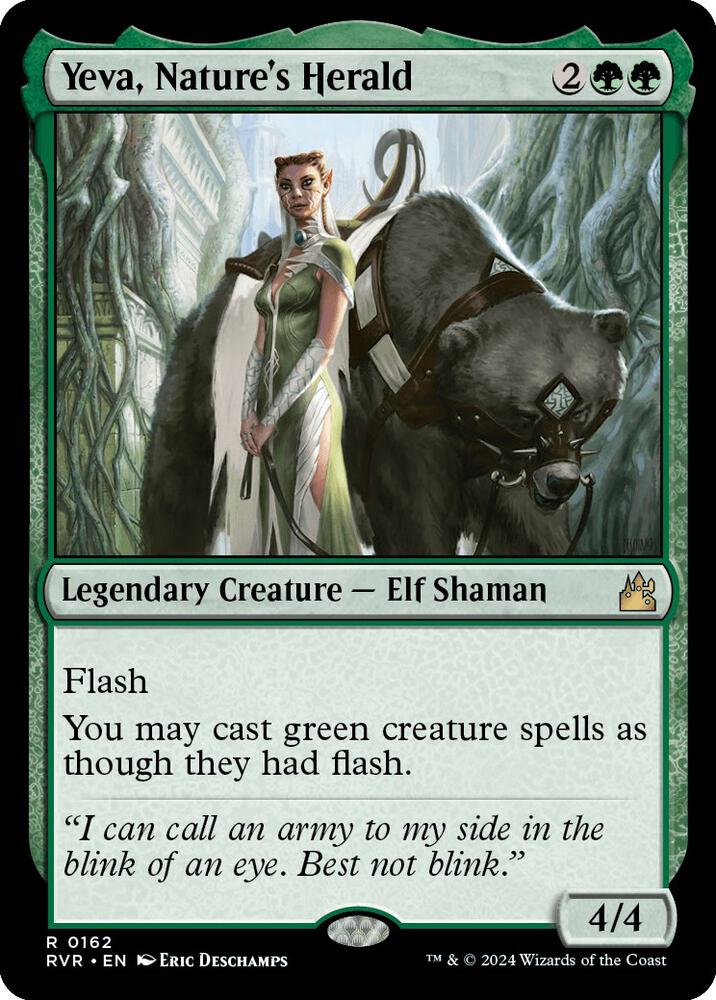 Yeva, Nature's Herald [Ravnica Remastered] 162