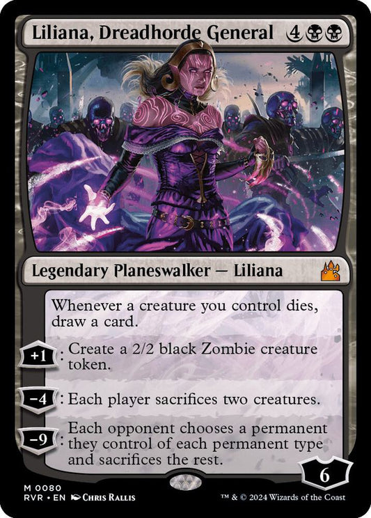 Liliana, Dreadhorde General [Ravnica Remastered] 80