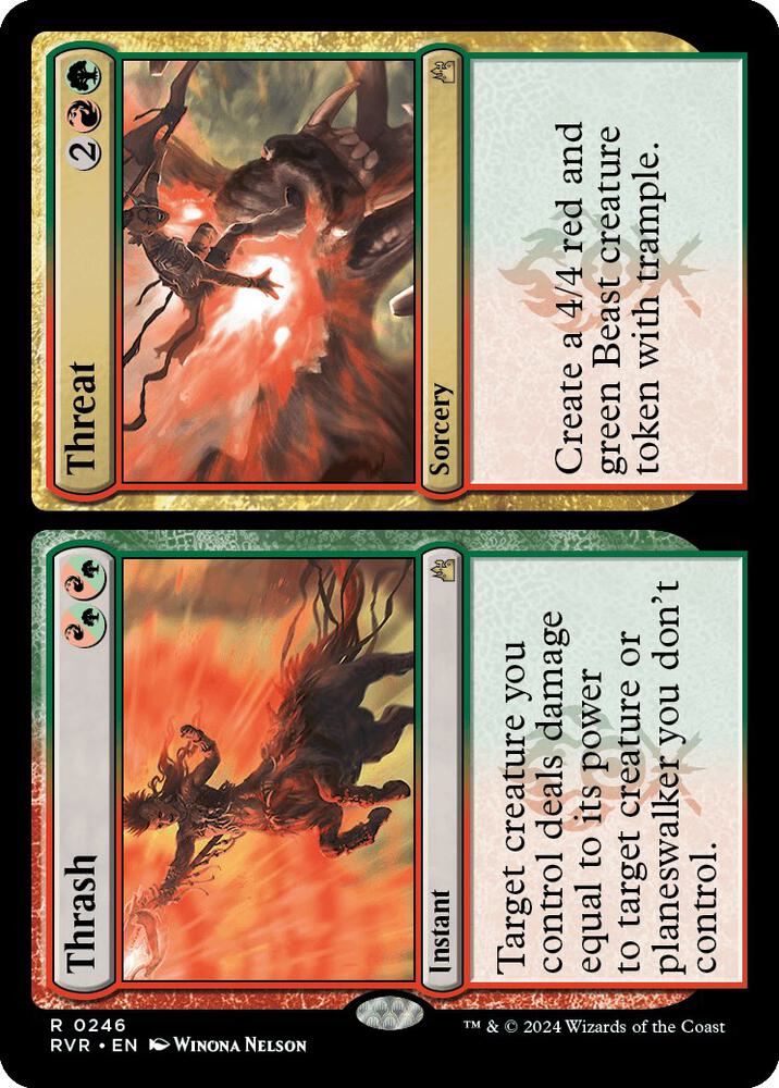 Thrash // Threat [Ravnica Remastered] 246